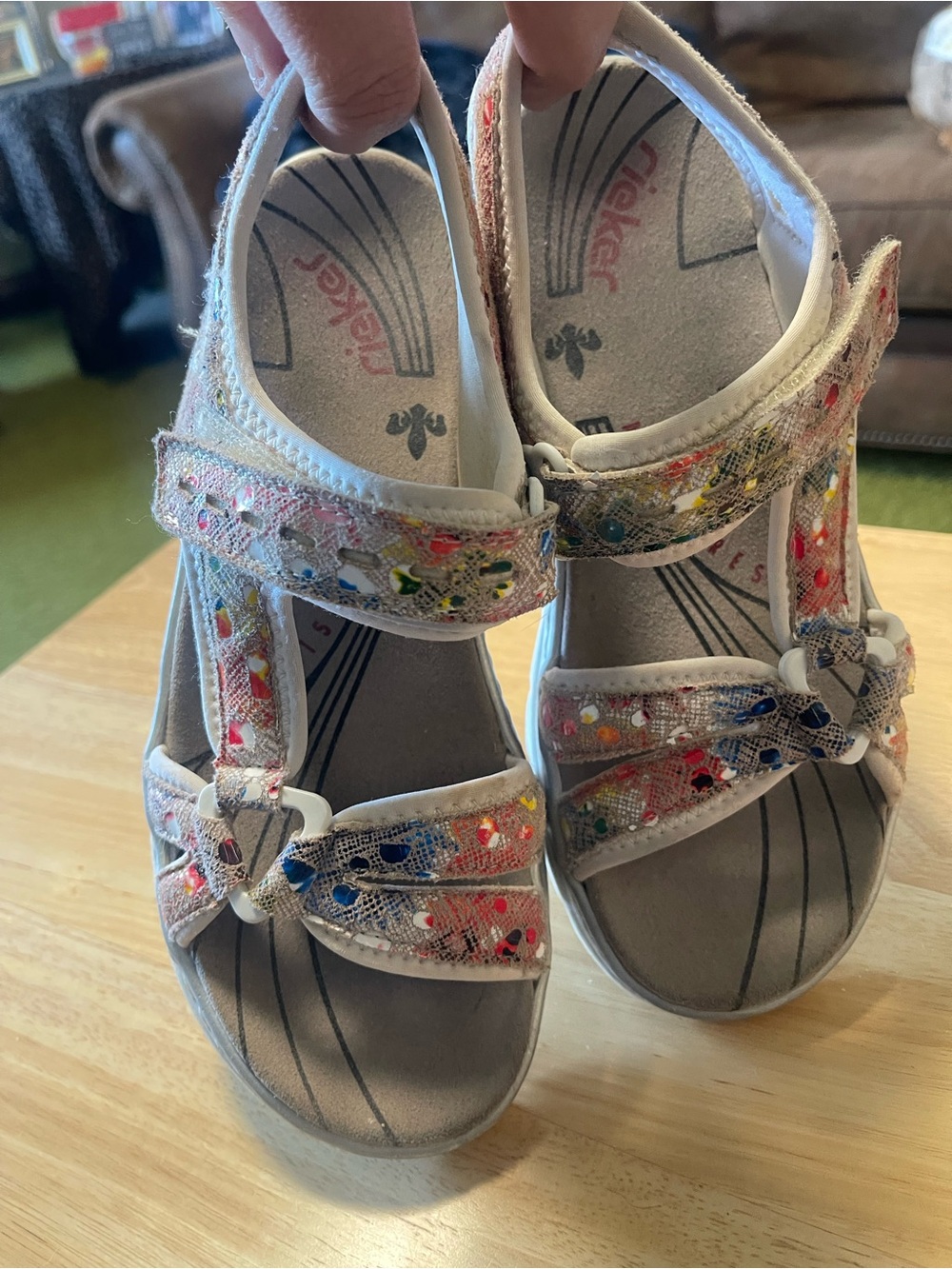 Rieker Women's 68970-90 Hook&Loop Straps Sandals, leather, Size EU 38 US 7 - Picture 5 of 7